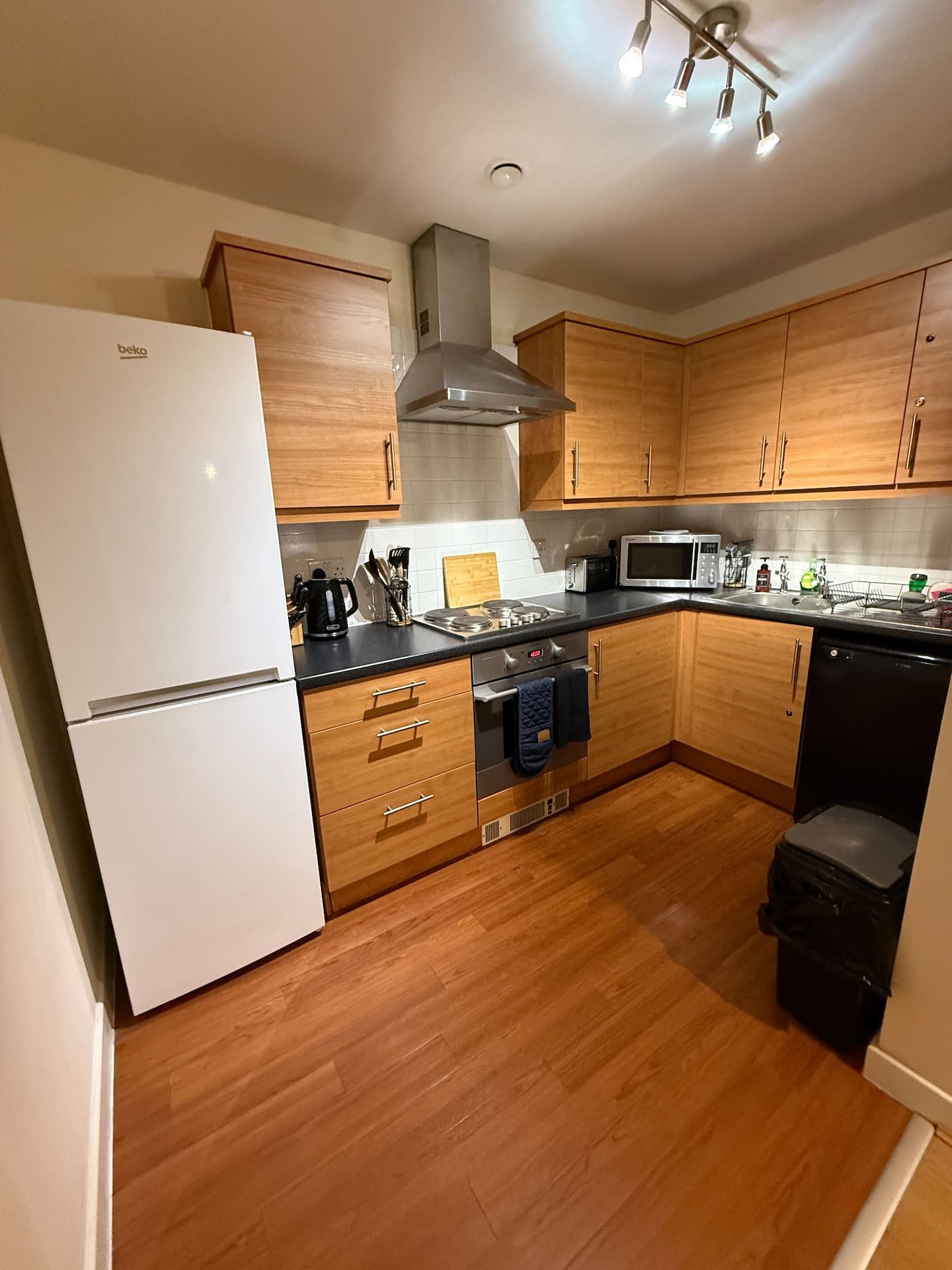 Kitchen and fridge freezer