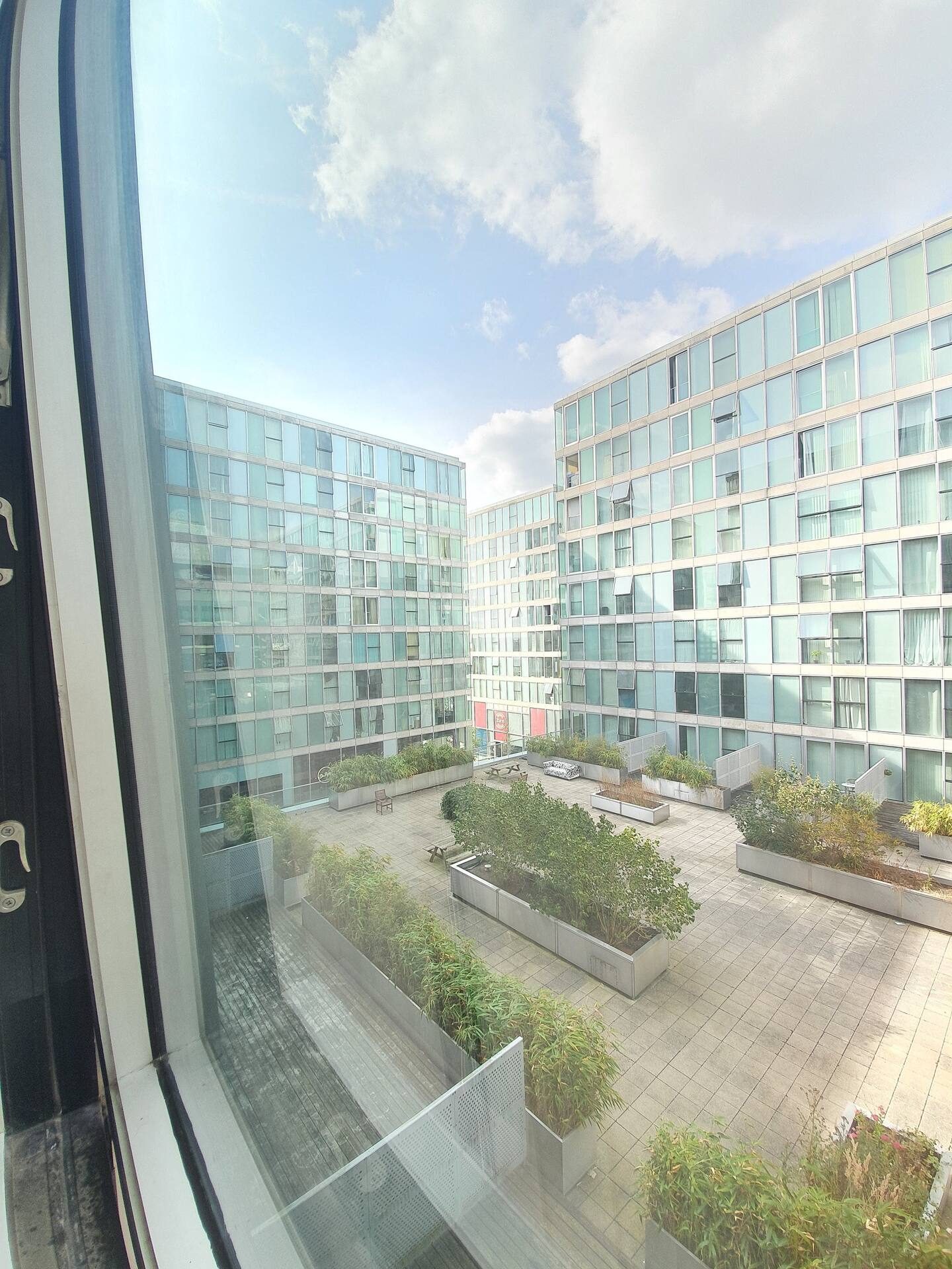 View from the window over the courtyard
